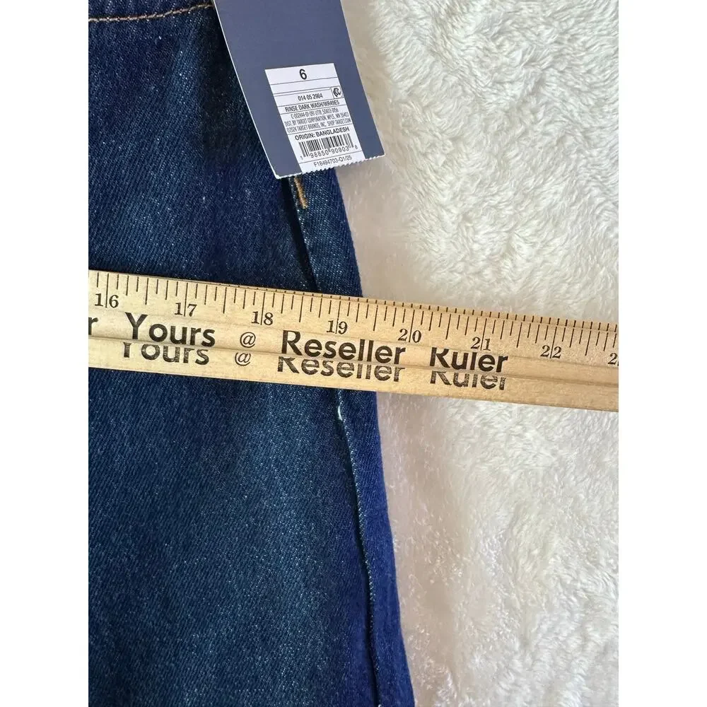 NWT Universal Thread High Rise Easy Barrel Jeans 6 Womens